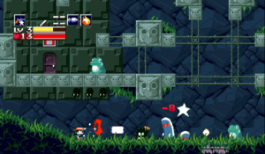 A screen shot of the Cave Story game