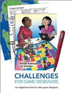 A book cover with people playing a game